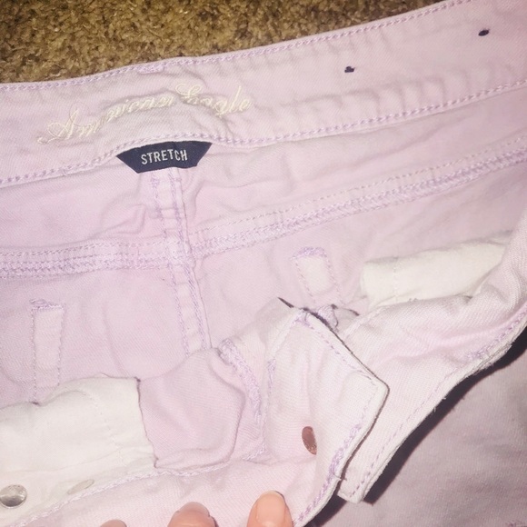 American Eagle PASTEL PURPLE SHORTS - Picture 2 of 4